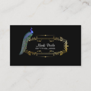PixDezines Pfau diy Hintergrund/Filigran Wirbel Visitenkarte