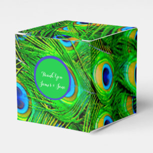 PixDezines Pfauengefechte/Degenakzent Farbe Geschenkschachtel
