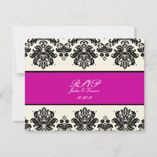 PixDezines Piqué, Damask RSVPs benötigen 12x18 läd RSVP Karte