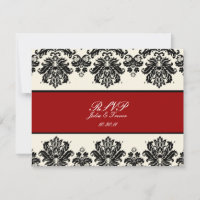PixDezines Piqué, Damask RSVPs benötigen 12x18 läd