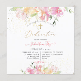 PixDezines Platterbsen für Wasserfarbenblush Einladung