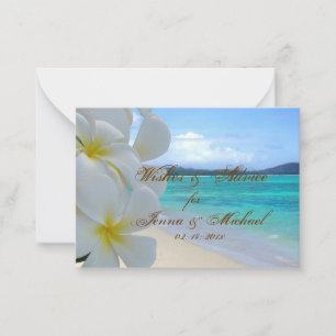 PixDezines Plumeria Leis Wünsche + Rat Karten