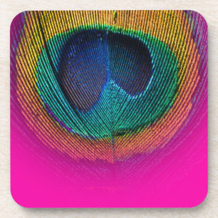 PixDezines Prächtiges Pfauenauge/Kobalt+Türkisfarb Untersetzer