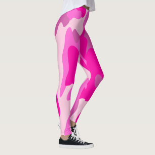 PixDezines Princess-Camouflage, blinky, Hot Pink Leggings