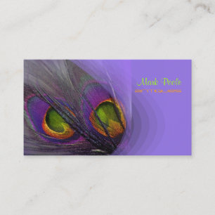 PixDezines Psychedelic Peacock, passen Sie es an! Visitenkarte