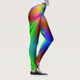 PixDezines Psychedelic Techno Dance/Neon Lights Leggings