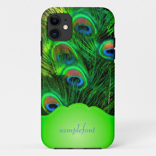 PixDezines psychedelischer Pfau Case-Mate iPhone Hülle (Rückseite)