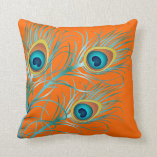 PixDezines psychedelischer Pfau/DIY-Hintergrund Kissen