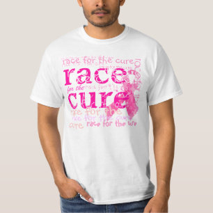 PixDezines Race for Cure, rosa Ribbon T-Shirt