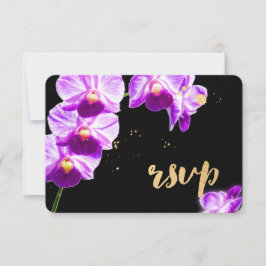 PixDezines Radiant Orchid/Floral/UAWG/DIY RSVP Karte