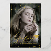 PixDezines Real Gold Foil Calligraphy Abschluss