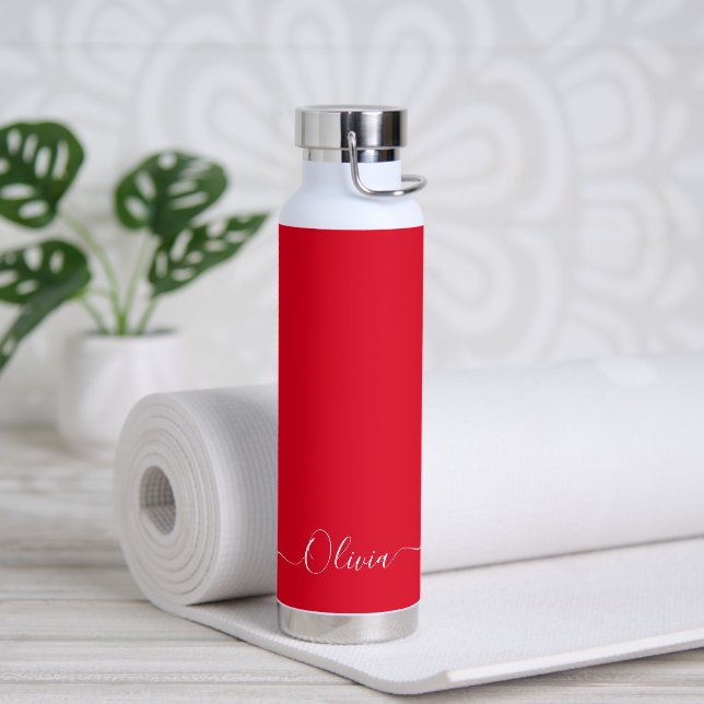 PixDezines Red DIY Farbwasserflasche Trinkflasche (Yoga)