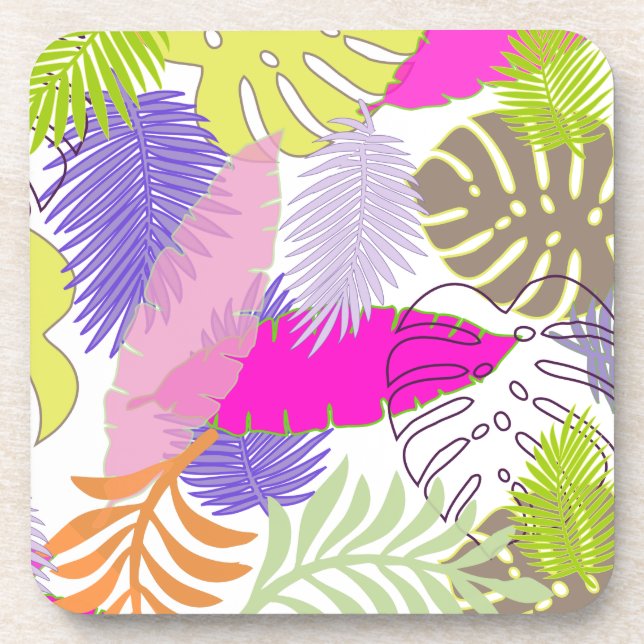 PixDezines Regenwald/DIY Hintergrundfarbe Untersetzer (Vorderseite)