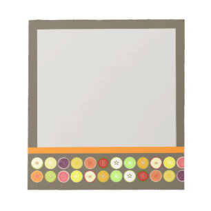 PixDezines Retro Fruchtsaft/Degenkorb Notizblock