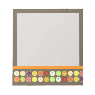 PixDezines Retro Fruchtsaft/Degenkorb Notizblock