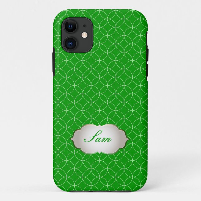 PixDezines Retroringe/DIY-Hintergrund Case-Mate iPhone Hülle (Rückseite)