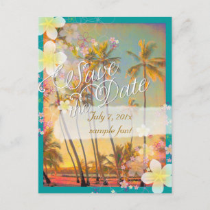 PixDezines/rett Date/hula dream/Vintag hawaii Ankündigungspostkarte