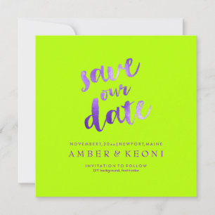 PixDezines Rett-Datum/Violett Lila/DIY-Hintergrund Save The Date