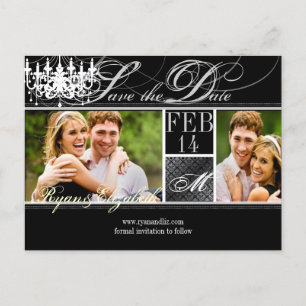 PixDezines rette Dattelkronleuchter/DIY-Farben+Sch Ankündigungspostkarte