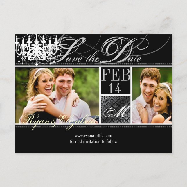 PixDezines rette Dattelleuchter/DIY-Farben+Schrift Ankündigungspostkarte (Vorderseite)