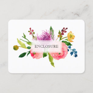 PixDezines Richtung Mitzvah/florale Wasserfarbe Begleitkarte