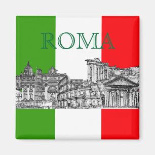 PixDezines Roma, Rom.. Reise Souvenirgeschenke. Magnet