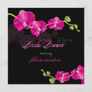 PixDezines rosa Orchidee/Bridal Brunch/DJ Farbe! Einladung