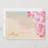 PixDezines rosa Plumeria+Strand+Seesterne