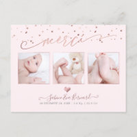 PixDezines Rose Gold les Étoiles Remerciements