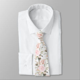 PixDezines Rose Wasserfarbenblush Krawatte