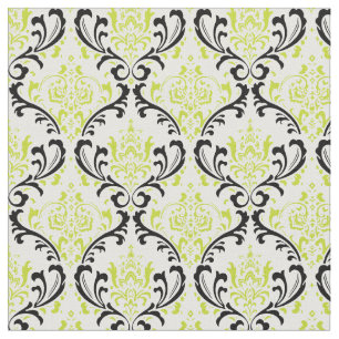 PixDezines Rossi Damask/Matcha Grün/Schwarz Stoff
