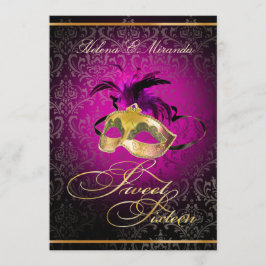 PixDezines Rossi Sweet 16 Masquerade / DIY Farbe!! Einladung