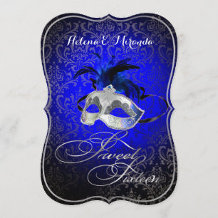 PixDezines Rossi Sweet 16 Masquerade / DIY Farbe!! Einladung