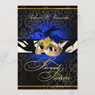 PixDezines Rossi Sweet 16 Masquerade / DIY Farbe!! Einladung