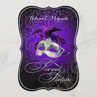 PixDezines Rossi Sweet 16 Masquerade / DIY Farbe!! Einladung