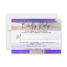 PixDezines RSVP mit Essen, Moderne Kunst, Lila Sil
