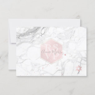 PixDezines RSVP Rosa Honigwabe Mitzvah ✡ Karte
