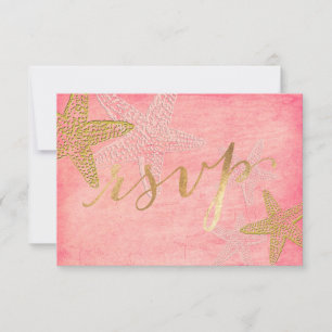 PixDezines RSVP/Seestern RSVP Karte