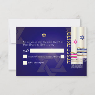 PixDezines RSVP Tallits B'nai Mitzvah/diy Farbe