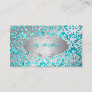 PixDezines sabine Damast/Glitter-Imitation Visitenkarte