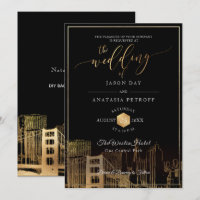PixDezines San Fran Skyline/Faux Gold/DIY
