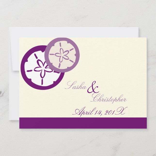 PixDezines Sand Dollar Starfish/DIY Color! Einladung (Vorderseite)