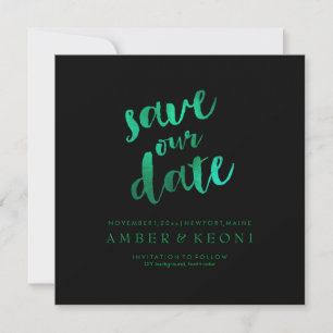 PixDezines Save-Datum/Smaragdgrün/DIY-Hintergrund Save The Date