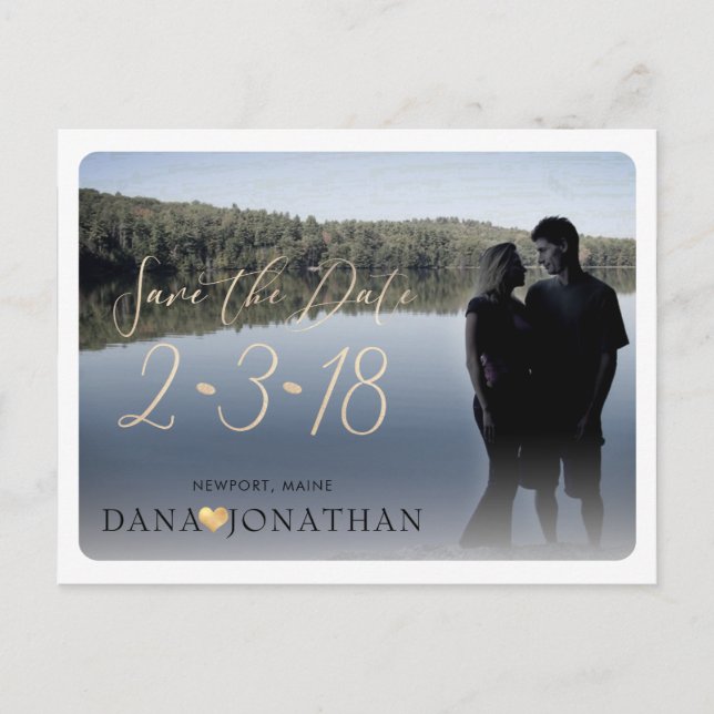 PixDezines Save the Date/Cool Handgeschriebenes Sk Postkarte (Vorderseite)