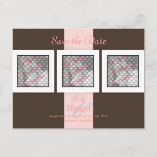 PixDezines Save the Date Fotorahmen/DIY-Farben Ankündigungspostkarte