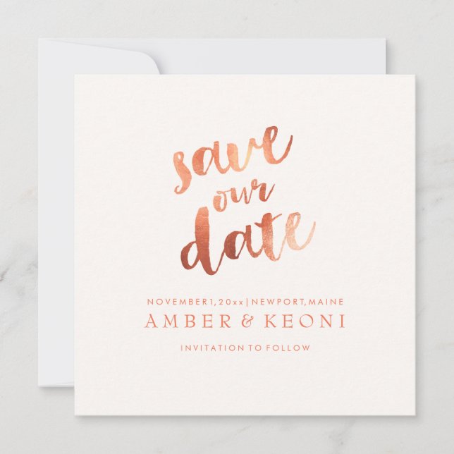 PixDezines Save the Date/Sunset Orange/DIY Bckgrnd Save The Date (Vorderseite)