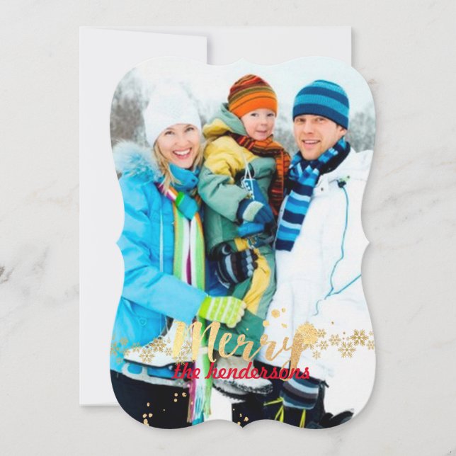 PixDezines Schneeflocken/Ferienkarten Feiertagskarte (Vorderseite)