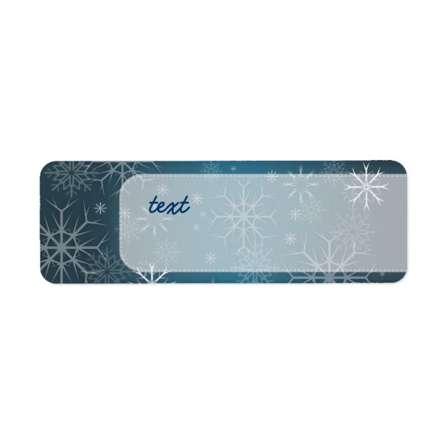 PixDezines Schneeflocken Weiß + Aquamarin (Vorne)