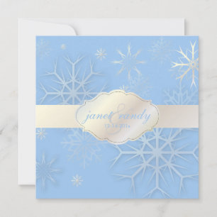 PixDezines Schneeflocken, Winterhochzeit/DIY-Farbe Einladung