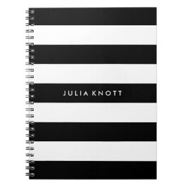 PixDezines schwarz+weiße Streifen/verstellbar/DIY  Notizblock